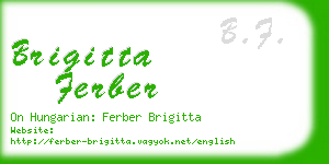 brigitta ferber business card